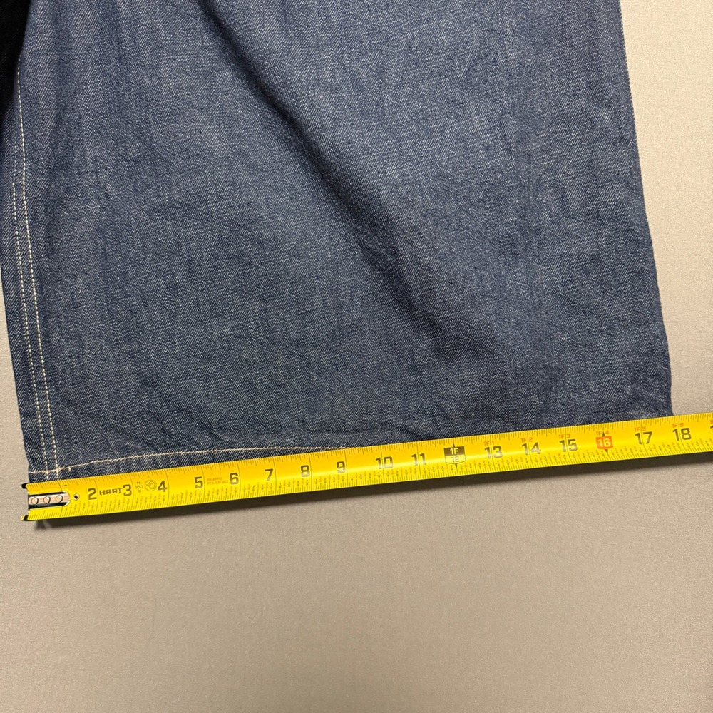 We The Free Antonia Crop Jeans Women 29 Blue Wide Leg Pleated High Rise Boho Y2K - Picture 7 of 14